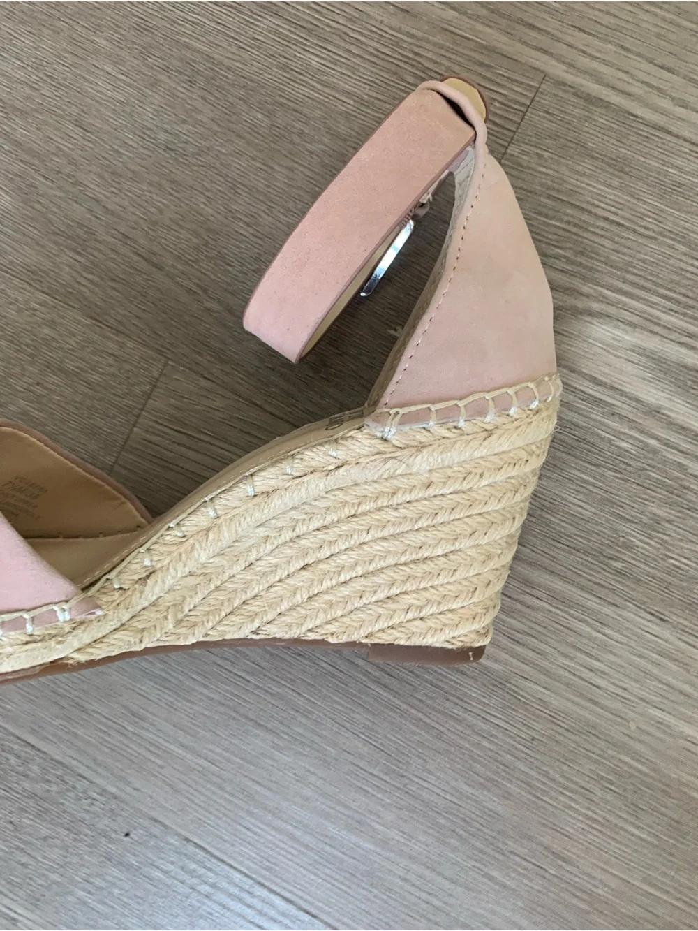 Vince Camuto Light Pink Leera Espadrille Wedge Sandals